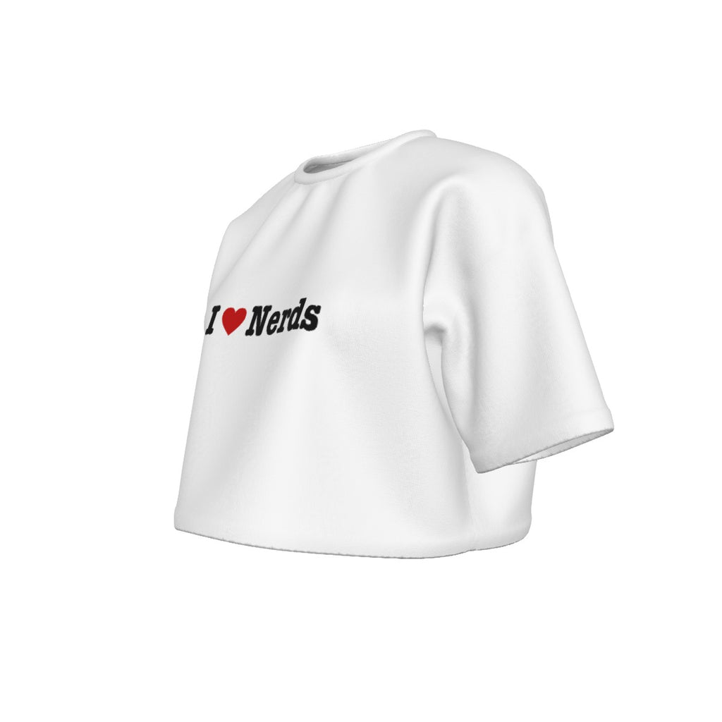 I Heart Nerds Women's Cropped Tee