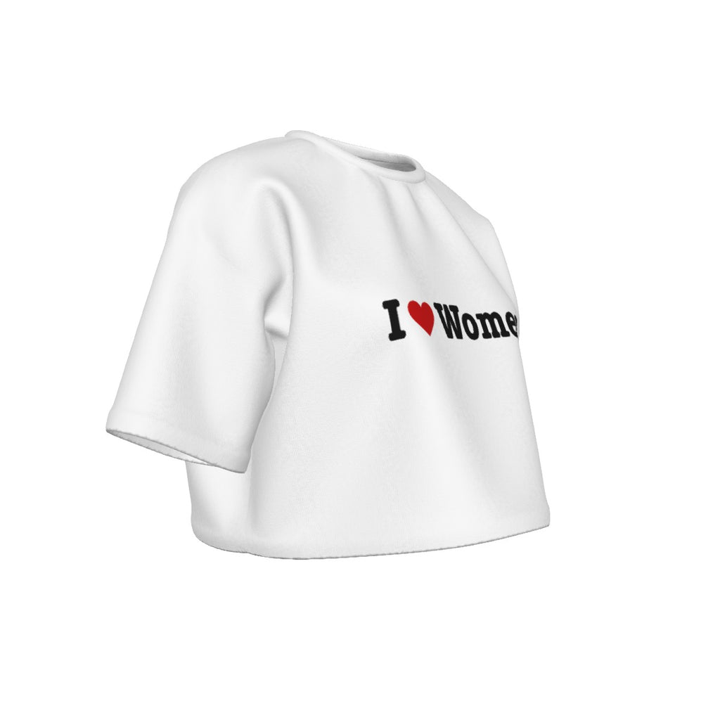 I Heart Women Cropped Shirt