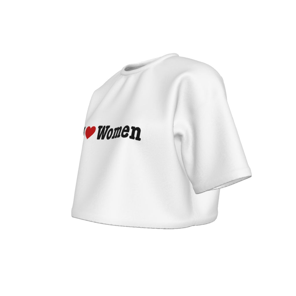 I Heart Women Cropped Shirt