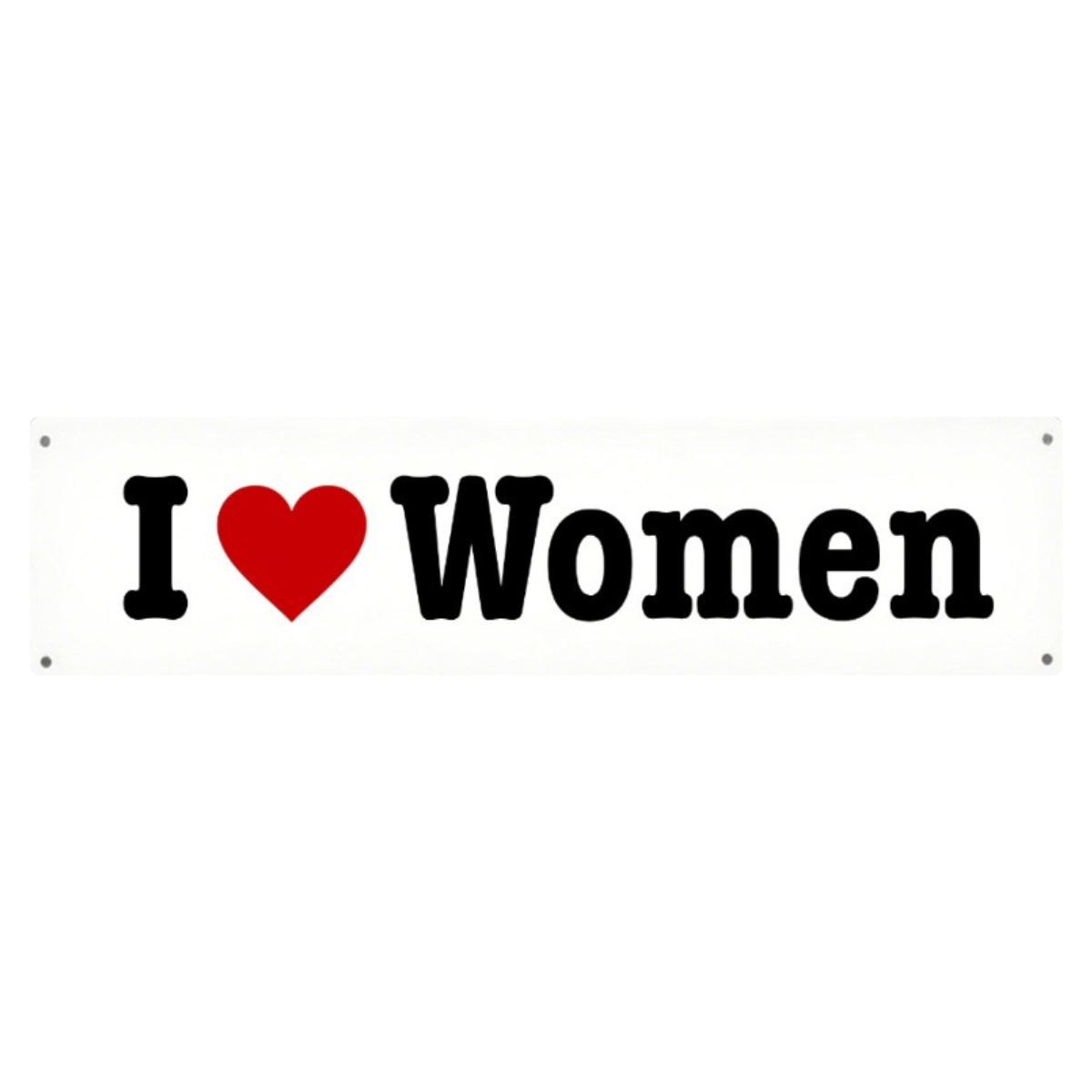 I Heart Women Metal Plate