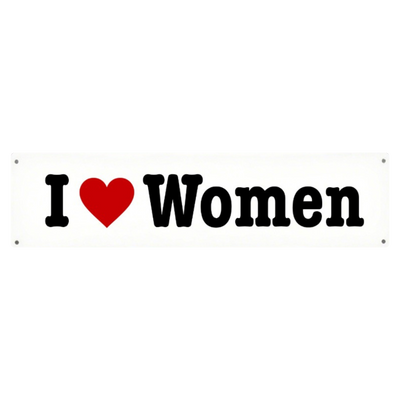 I Heart Women Metal Plate